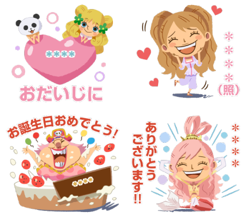 From Line APP - ONE PIECE Custom Stickers