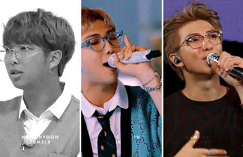 NAMJOONS BIRTHDAY COUNTDOWN:namjoon In Glasses For Anon [cr. Namuspromised, Dwellingsouls, Qdeoks]