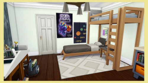 Single Mom House ❀ This house is suited for a single parent with two kids. Comes with two office spa