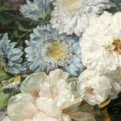 kurts-cigarettes:  Details of paintings of flower vases I saw at the Louvre. (click on each to enlarge and see the wonderful details) 