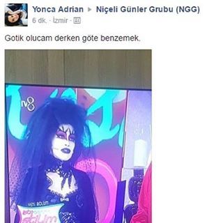 Gotik olucam derken göte benzemek