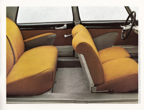 Delpire agency, advertising brochure for Citroen DS/ID, 1967. DS = Déesse, goddess. France