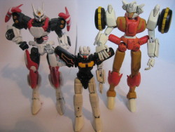 dcjosh:  manicscribble:  Custom MTMTE Chromedome and Rewind! (and Drift too, but he’s not the star of this post) Nontransformable, former gundam figures, I’ve been working on these two just about every day since the end of March, have gone through