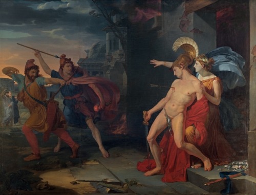 ratatoskryggdrasil:Jacques Reattu, The Death of Alcibiades