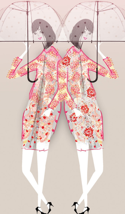 My illustration for the February edition of Glamour Magazine UK