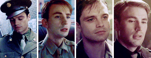 peggyelizabeth:@andbarnes requested :Steve or and Bucky just looking super pretty