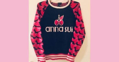 anasui in this anna sui sweater