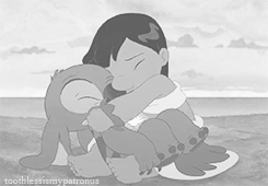 toothlessismypatronus:  Lilo and Stitch + Hugs  ”..because we all need someone