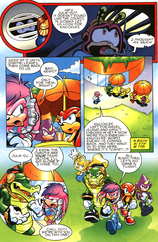 Julie-Su Origins Sonic the hedgehog comics 