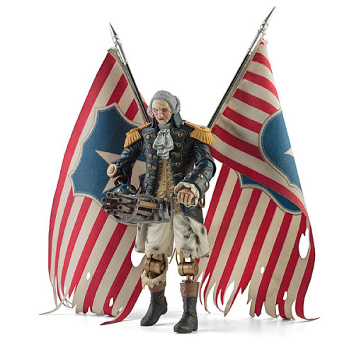 geekygeekweek:  BIOSHOCK INFINITE George Washington Patriot Action Figure NECA has released an officially licensed George Washington action figure based on the Motorized Patriot enemy in Bioshock Infinite. If you like the awesomeness that this figure