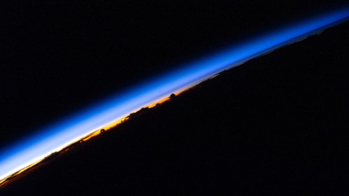 space-pics: An orbital sunrise beams across Earth’s horizon by NASA Johnson