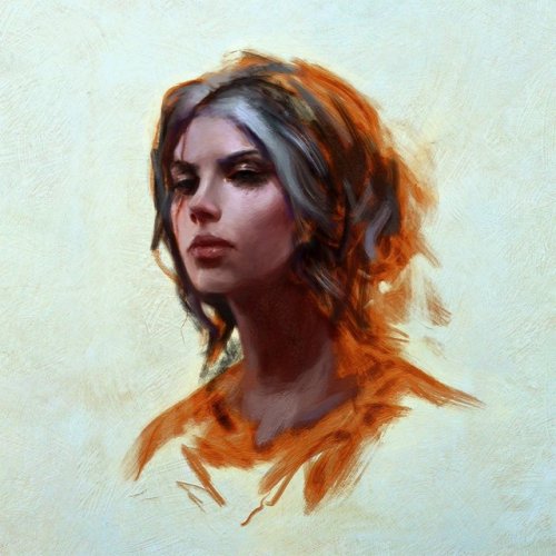 Always wanted to paint a portrait of Ciri! I really had to chill out after a pretty intense week of 