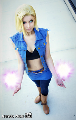 sharemycosplay:    Android 18 from #DragonBallz by #cosplayer Queen Azshara Cosplay! #animenorth #dbz #anime  https://www.facebook.com/pages/Queen-Azshara-Cosplay/546057848794092https://www.facebook.com/NaredoCosplayPhoto?fref=tsInterviews, features and