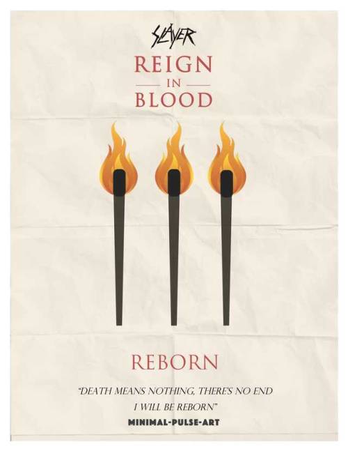 SLAYER - ‘REIGN IN BLOOD’ (1986) - Concept Posters 