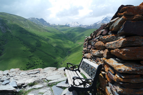    Gergeti Trinity church, Kazbegi, Georgia   June 2015