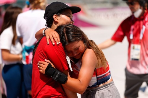 ctolisso:During the Women’s Skateboarding Park Finals on day twelve of the Tokyo 2020 Olympic 