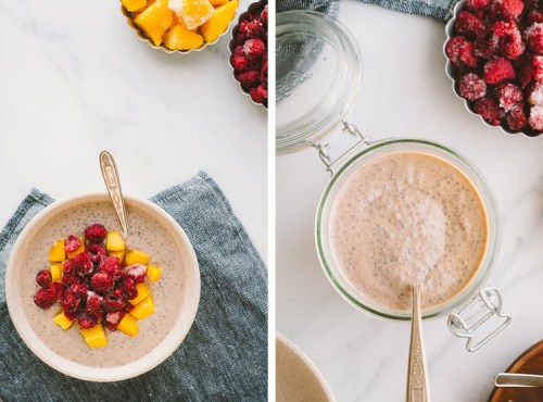 sweetoothgirl:    creamy, dreamy chia pudding for breakfast  
