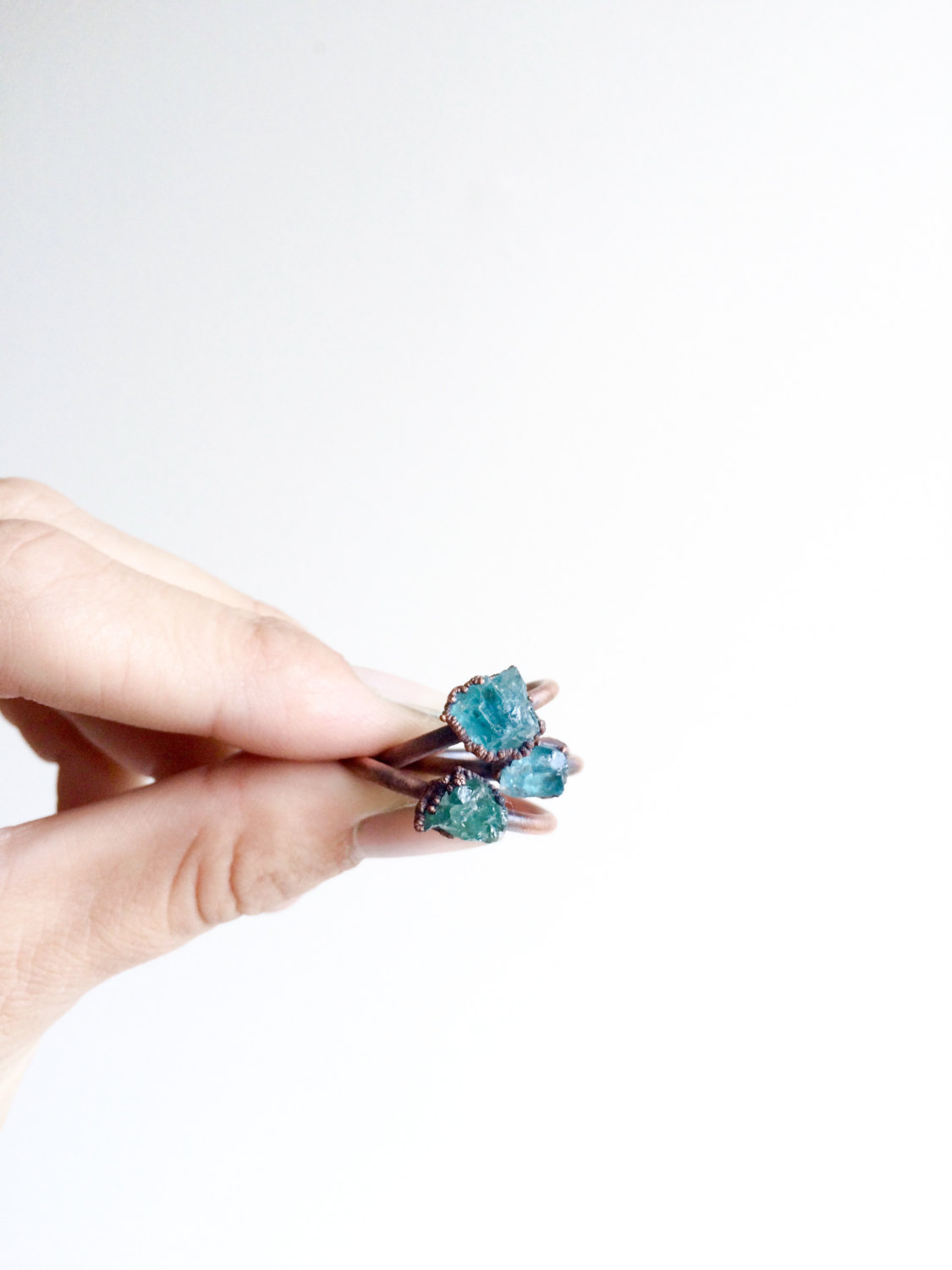 culturenlifestyle:Exquisite Raw Crystal and Electroformed Mineral Rings by Jessica