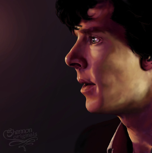 shannonoriginals:Study in Photoshop Painting: SherlockYeah, just a practice I did a while back.Pleas