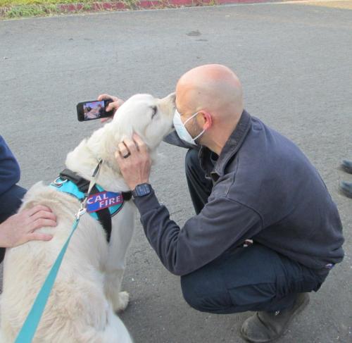 Spreading the love at a CalFire base camp…(“Glass fire 2020”)