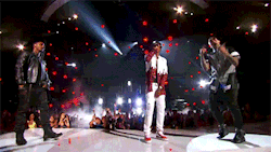 gif-weenus:  Trey Songz, August Alsina and Chris Brown - 2014 BET Awards