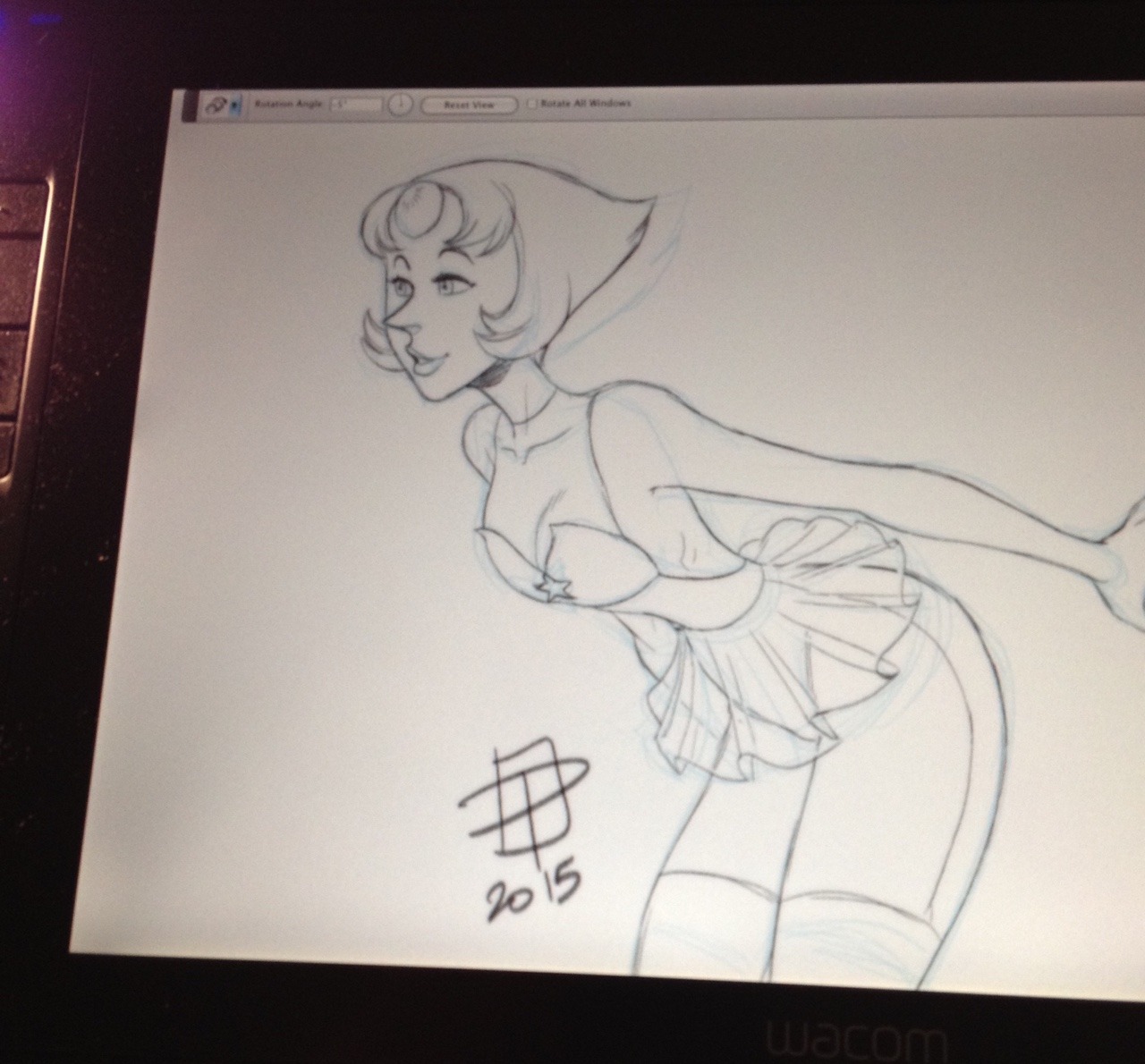 callmepo:  … and Pearlllllll…  Warm up sketch.  I do have an idea for a Steven