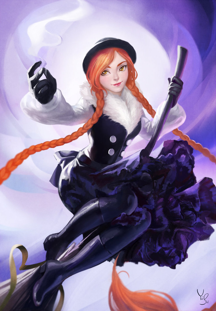 finest-cg-art:  Little witch by NerinFox 