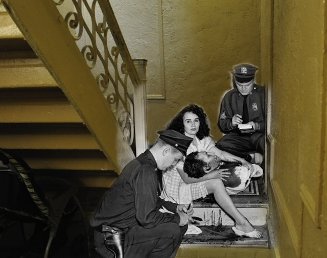fer1972:  Crime Scenes blended into the actual NY Streets by Mark Hermann 