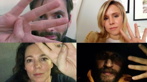 thas-fandom: Tom Hardy, Olivia Colman, David Tennant and Kristen Bell share #1in4 selfies for BBC me