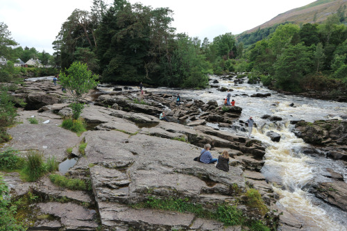 The Falls of Dochart and Iron Age Fort, Loch Lomond and Trossachs National Park, Scotland, 27.7.16. 