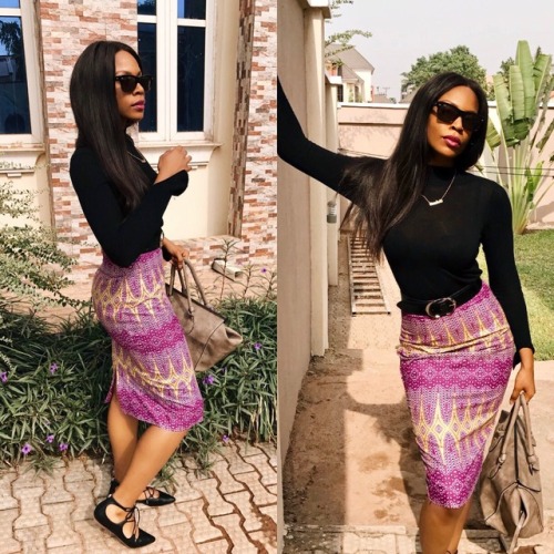simplysahanie: Ankara skirt, made by me