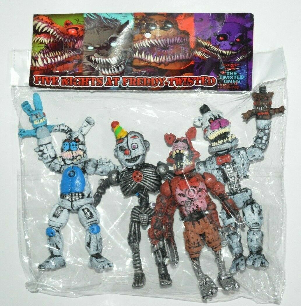 TOY MEXICAN 6 FIGURES FIVE NIGHTS AT FREDDY'S ANIMATRONICS SCRAP