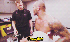 "Rumor has it that WWE has banned the use of baby oil."