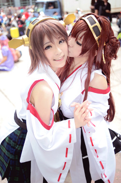 silymarin:【艦隊これくしょん～艦これ～】(Kantai collection: KanColle)金剛 (Kongou) ：ぐぐみ gugumi比叡 (Hiei) ： 小桃 SiutaoPhoto by 嘎嘎