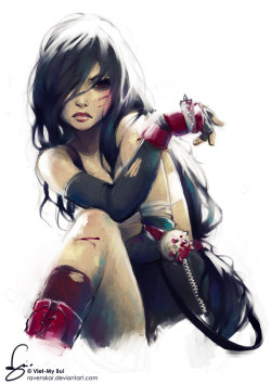 lulubonanza:  tifa lockhart. by `vmbui 