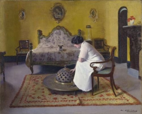 womeninarthistory:En la habitacion, Ramon Casas i Carbó 