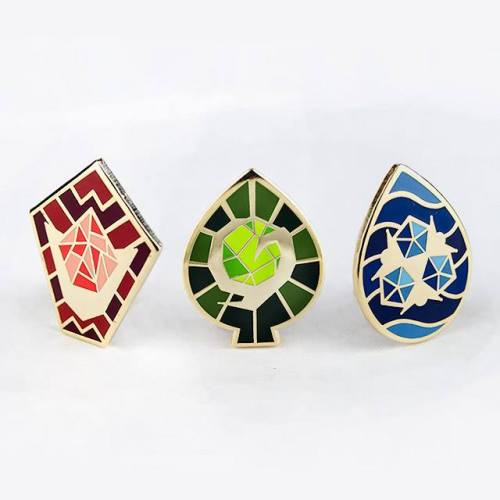 Zelda Spiritual Stones enamel pin designs