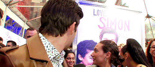 ludi-lin:Keiynan Lonsdale & Nick Robinson at a screening of Love, Simon | Access