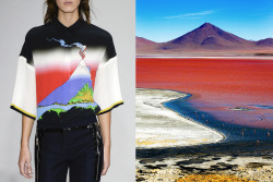 whereiseefashion:  Match #334Marco de Vincenzo Spring 2016 | Laguna Colorada, Bolivia by Klaus LangMore matches here