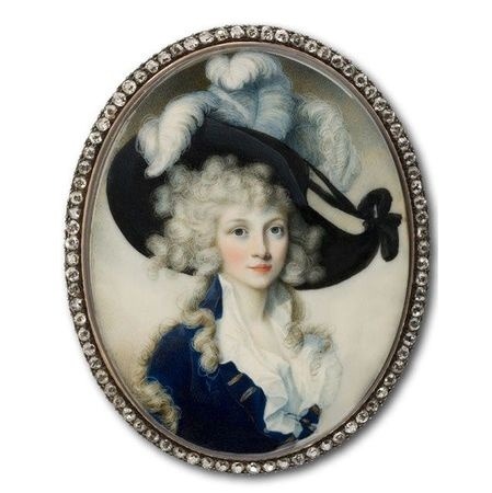 crests-and-coronets:Miniature portrait of unknown lady, Tansen Collection