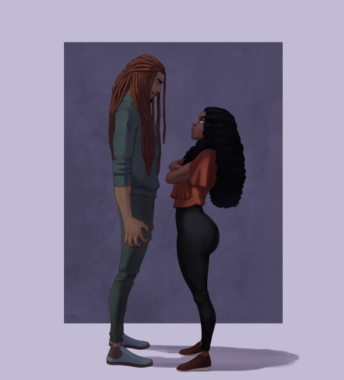 agreedybisexual:freemechanism:Composure.Juke confronts Astor.These characters belong to Trey Briggs 