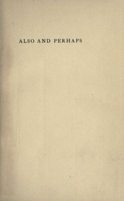 nemfrog:  Title page. Also &amp; perhaps. 1912. 