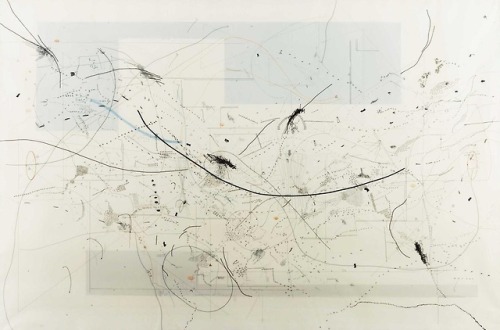 abstrakshun: Julie Mehretu (Ethiopian-American, b.1970)