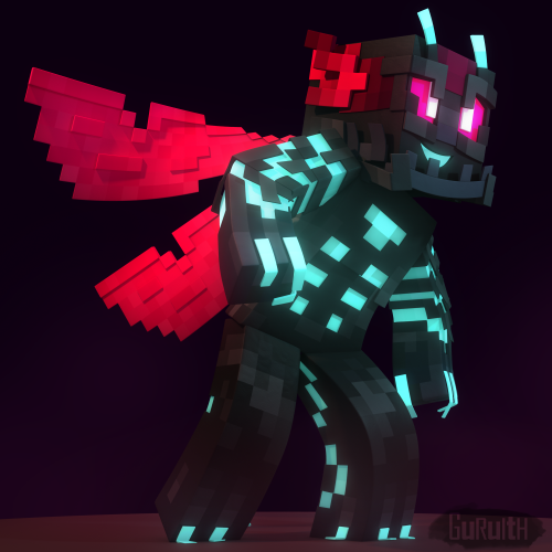 The lovely deceptibonk in her Minecraft form