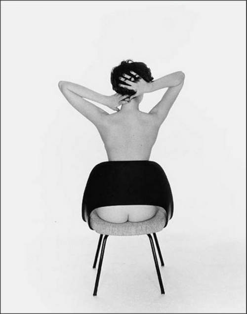 1950sunlimited:“Sitting Pretty”; Peek-a-Boo Chair, 1956 Fernand Fonssagrives 