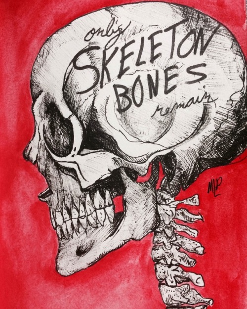 ellobeastie:only skeleton bones remainby @ellobeastie