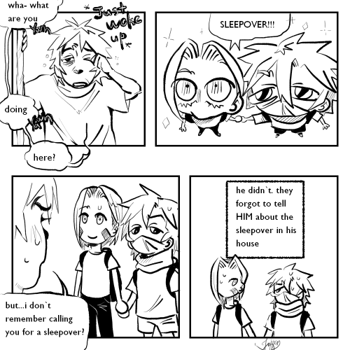 Team Minato Having Sleep Over Would Be Great. I Like To Think It Would Be Very Chaotic