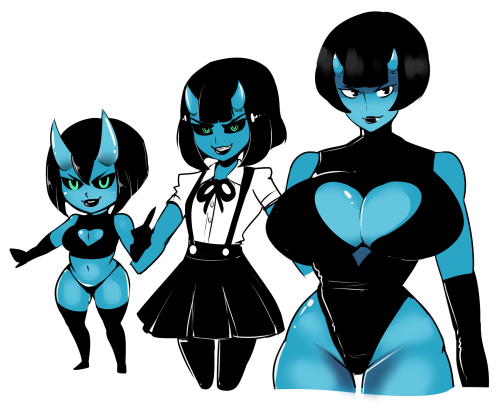dwps: Sadie isn’t getting redisigned every time I draw her, she just has three distinct forms: imp, highschooler, and god <3 <3 <3