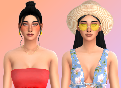 Summer 2022 lookbook!Thank you to all the amazing CC creators! You da best!CC links below!Outfit 1:H