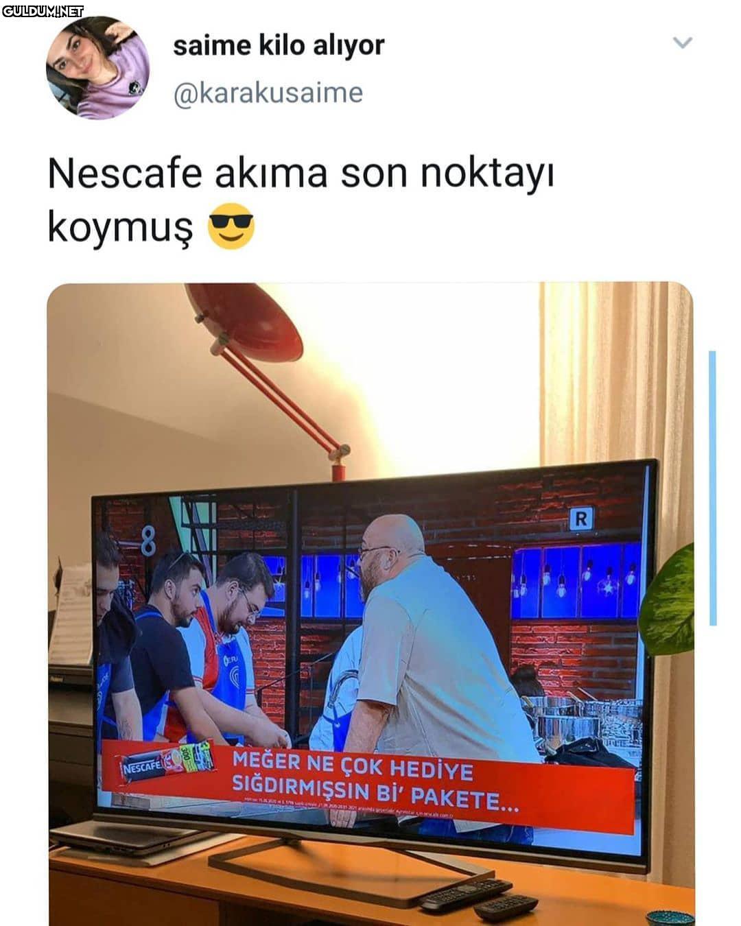 Ah Nescafe, üzümlü kekim,...